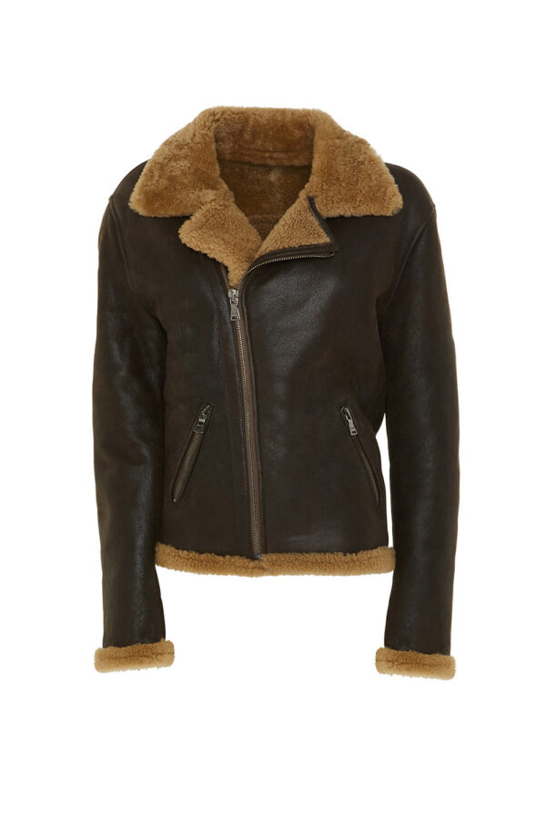SHEARLING JACKET LIGHT BROWN | Barbed Store